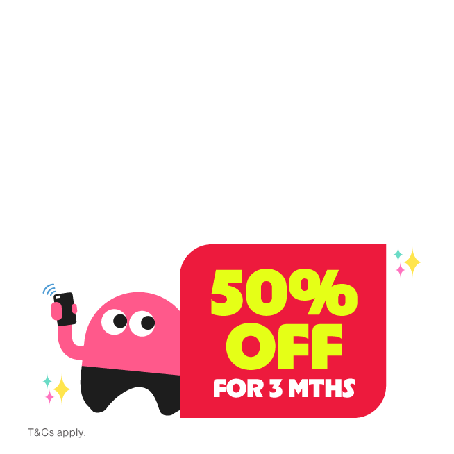 Port in for smarter deals: 50% OFF 5G+Plans for 3 months.