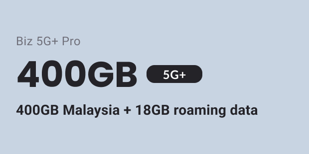 Gomo Biz 5G+ Pro 400GB plan