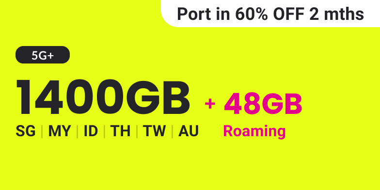 GOMO 5G+ Core Mobile Plan: 700GB 5G+ local data + 748GB roaming data