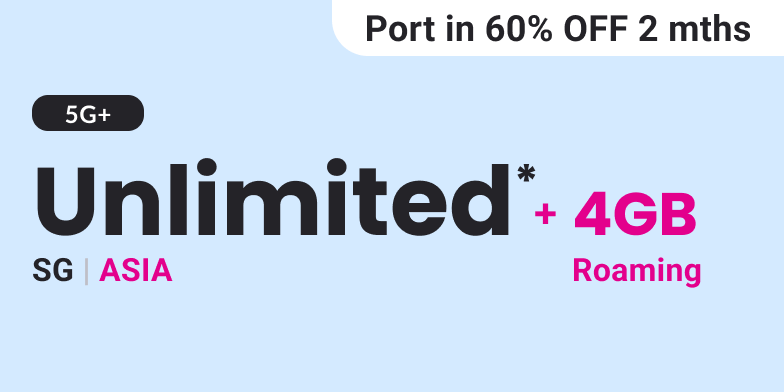 GOMO 5G+ Unlimited Senior Mobile Plan: Unlimited* Local data + Asia roaming data