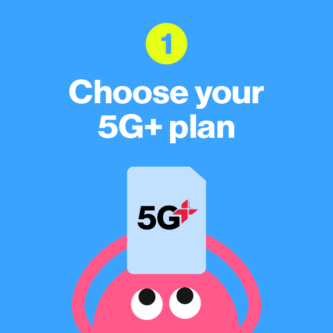 Get a 5G+ mobile plan