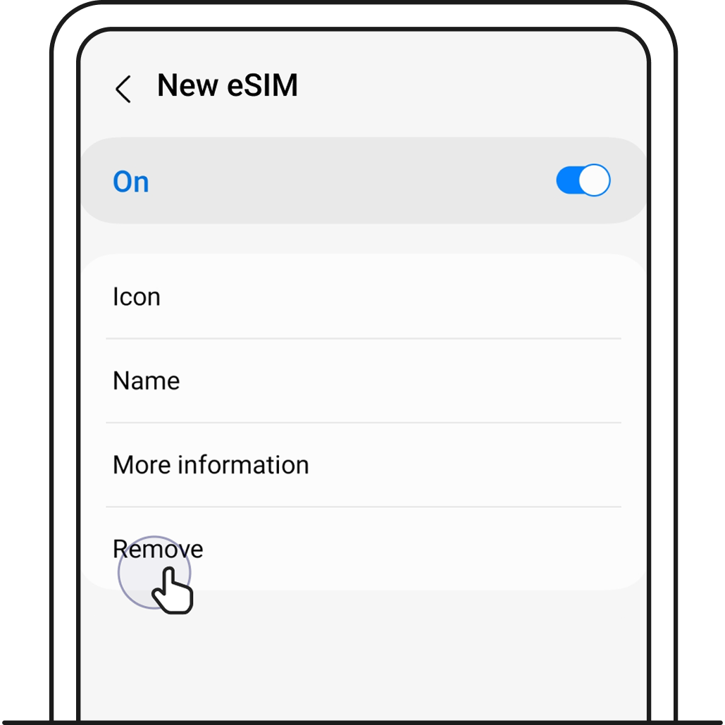 Tap Remove to remove your GOMO eSIM.