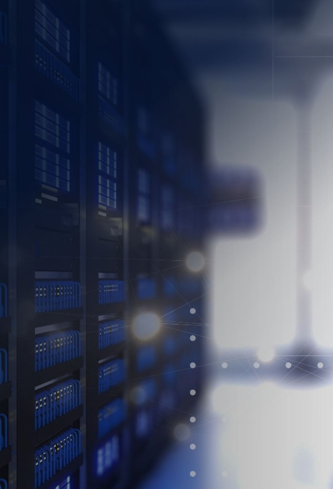 Colocation racks and servers in data centre
