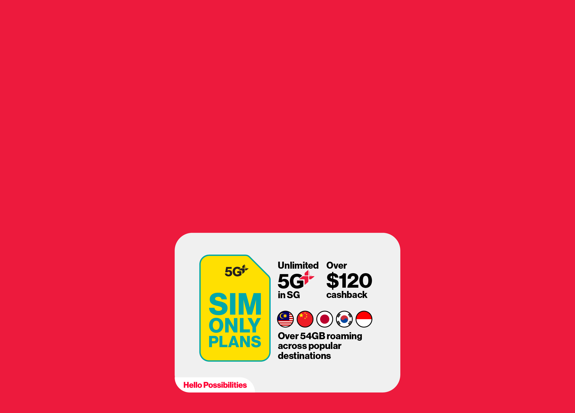 10% OFF Singtel's no-contract SIM Only plans.