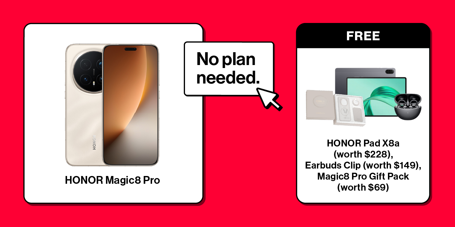 $150 OFF HONOR Magic8 Pro. No plan needed.
