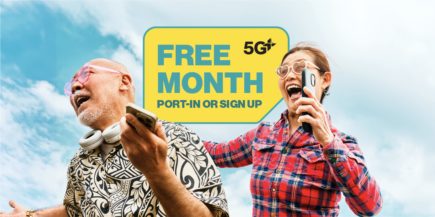 $12/mth Senior Plan with FREE 1 month on new sign up or port-in.