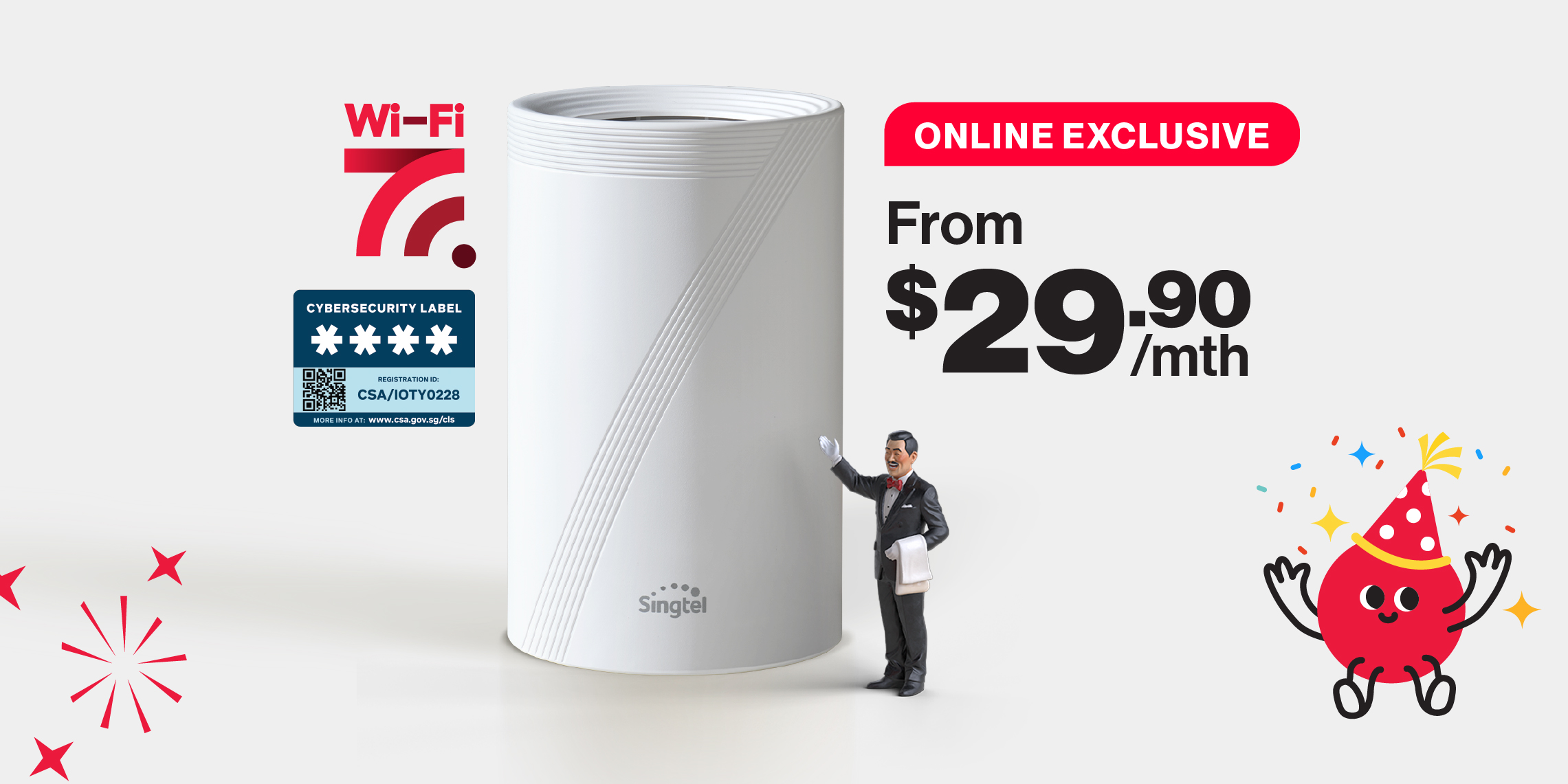 Singtel 3Gbps Broadband from $29.90/mth.
