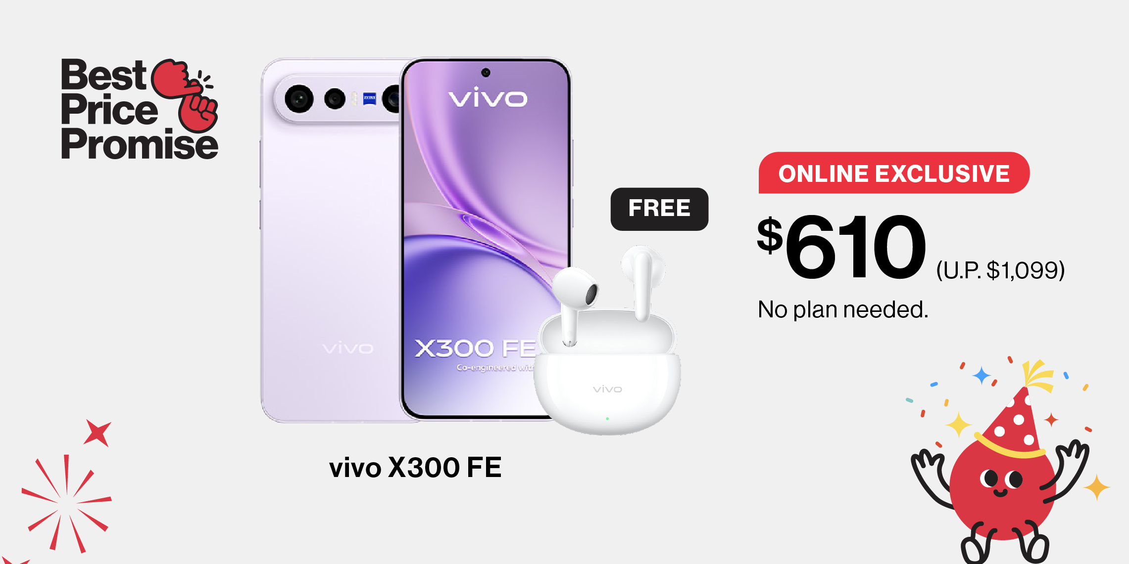 Save $489 on vivo X300 FE with Singtel. No plan needed.