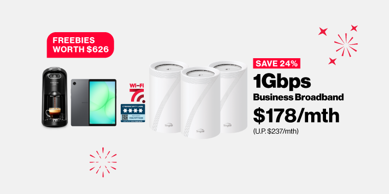 More savings with Singtel Business this National Day.