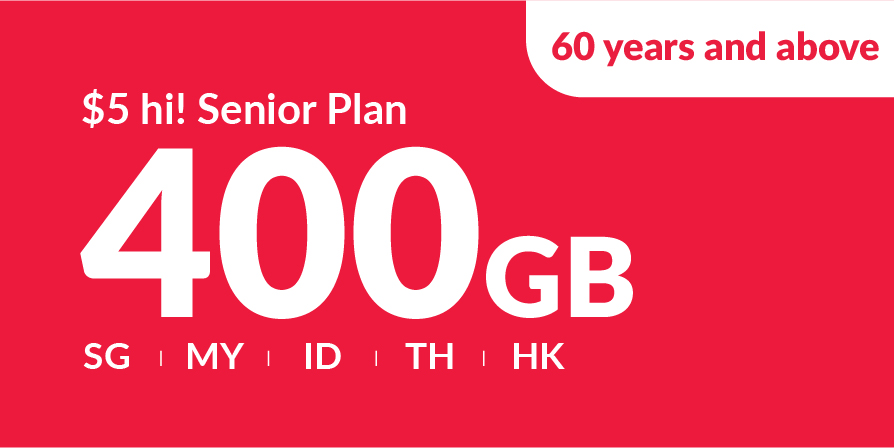 400GB 4G (200GB Singapore + 200GB roaming data Malaysia, Indonesia, Thailand)