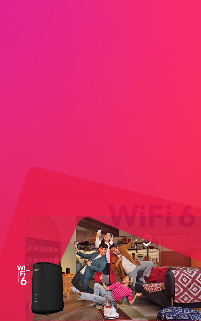 WiFi 6 Mesh Extender for best bandwidth and coverage - Singtel