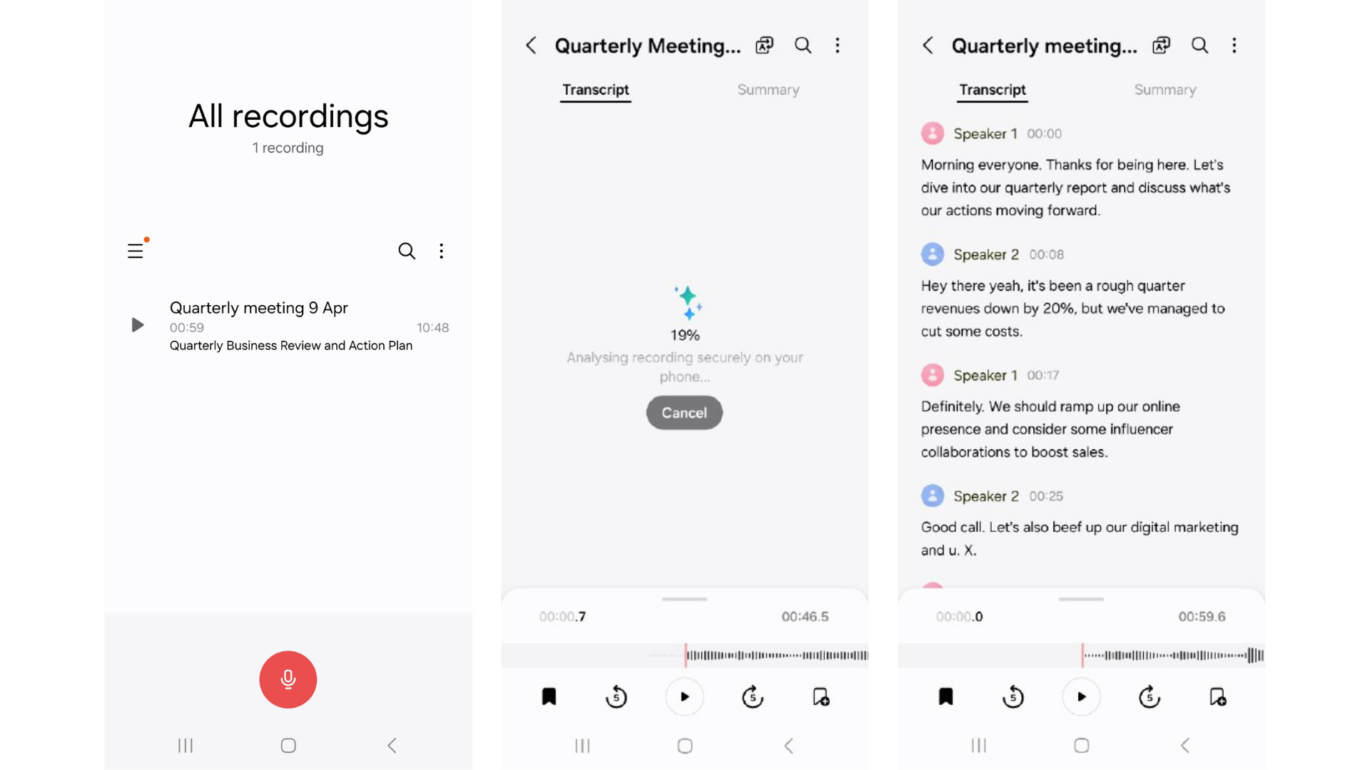 Samsung Galaxy AI Feature #2: Transcript Assist