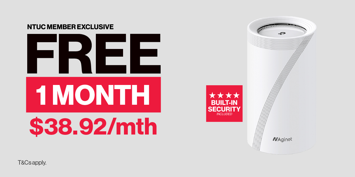 Free 1 month 10Gbps Broadband exclusively for NTUC Members
