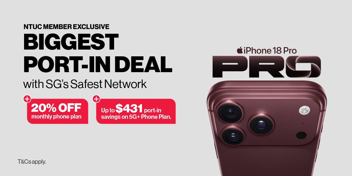 Biggest Port-in deal exclusively for NTUC Members