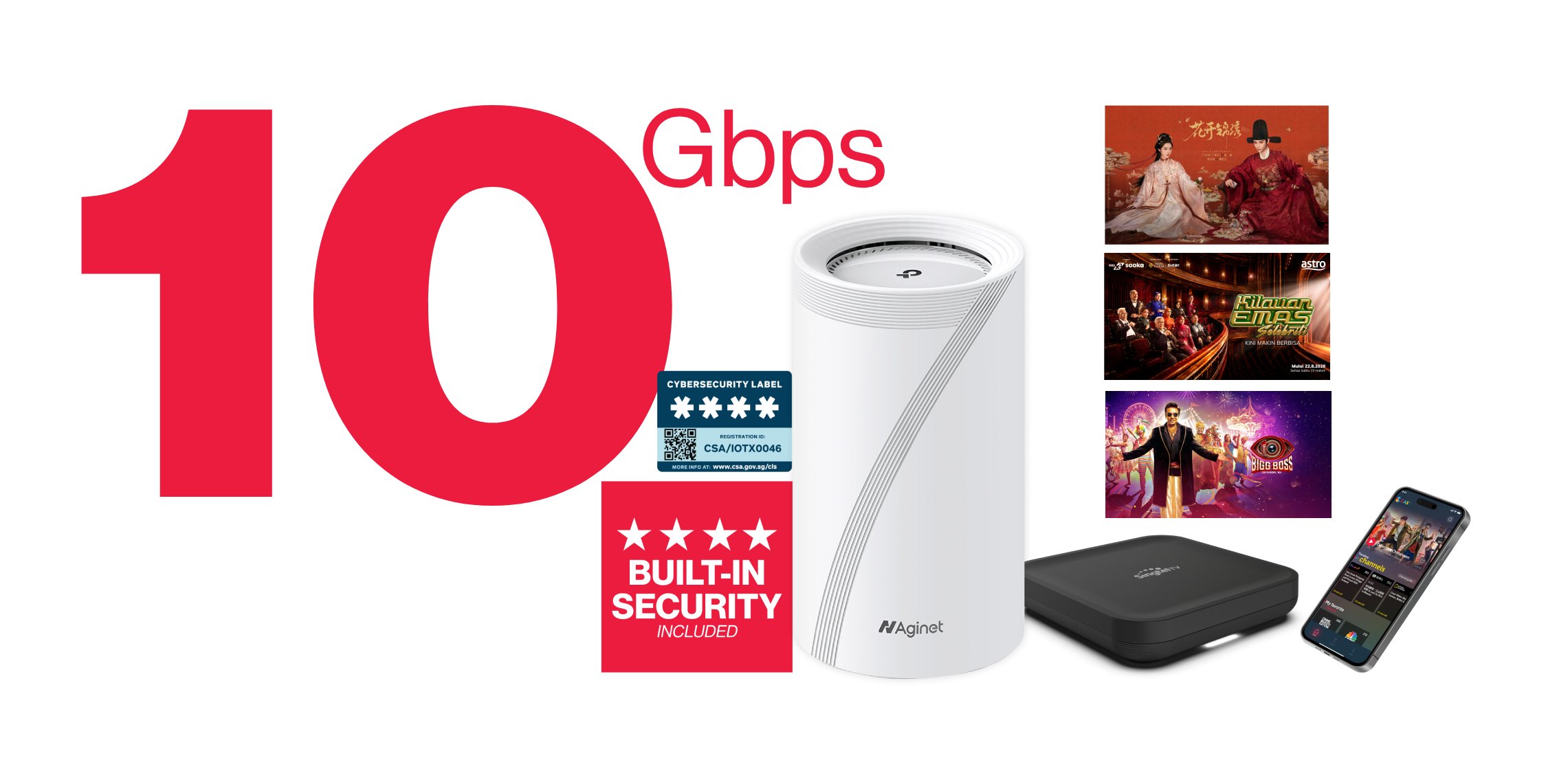 NTUC 5G plus / 10Gbps + Singtel TV Entertainment Bundle 