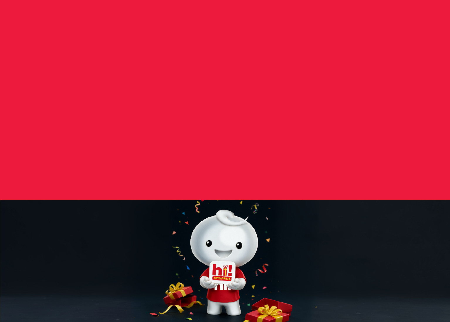 Earn FREE credits with every top-up with hi!Rewards