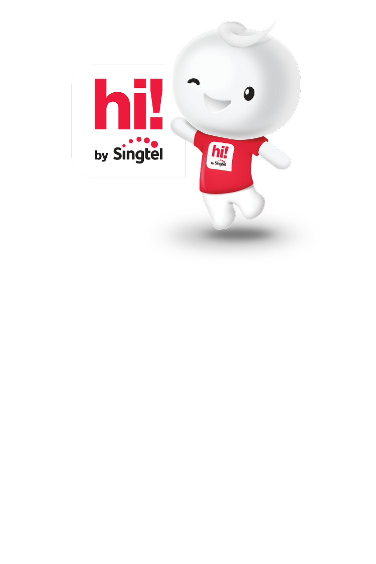 Singtel hi! mascot - hi! Buddy 