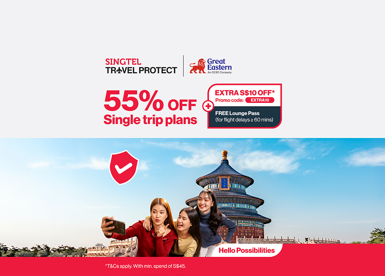 singtel travel protect banner