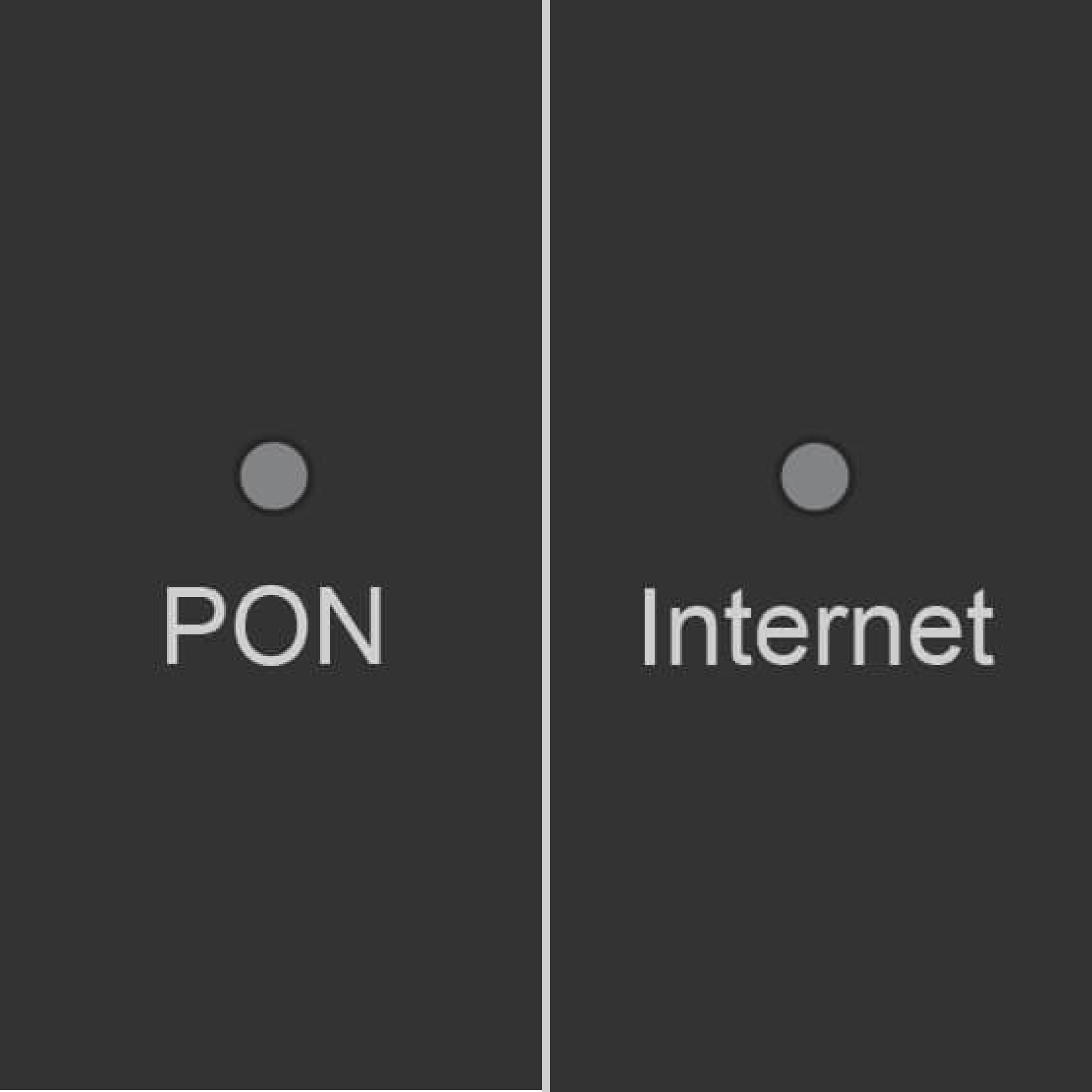 ZTE F8648P Optical Network Router (ONR) No PON/internet light