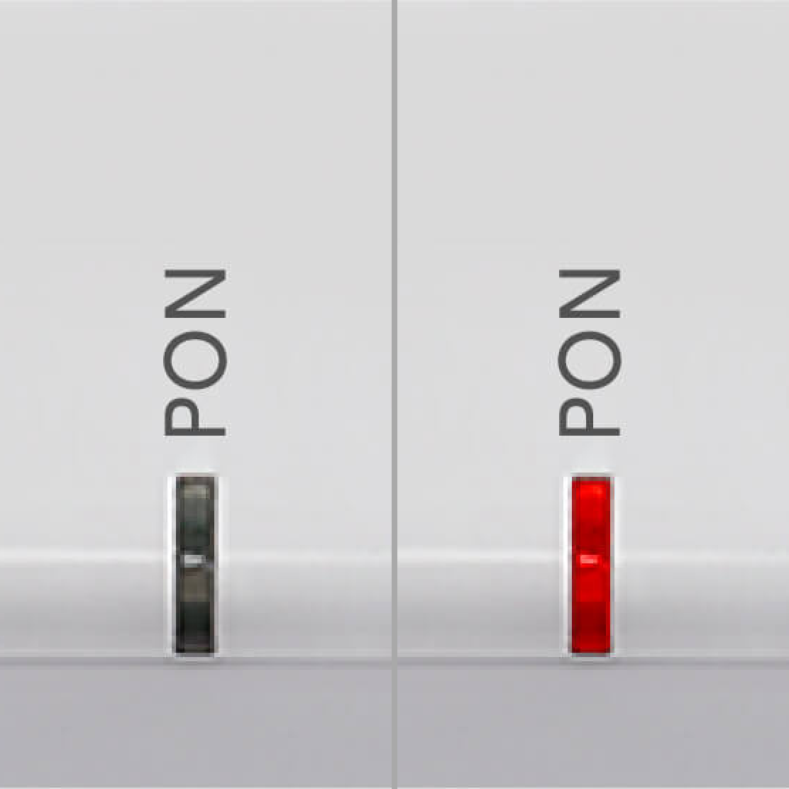 Ericsson Optical Network Terminal No PON light / Red PON light