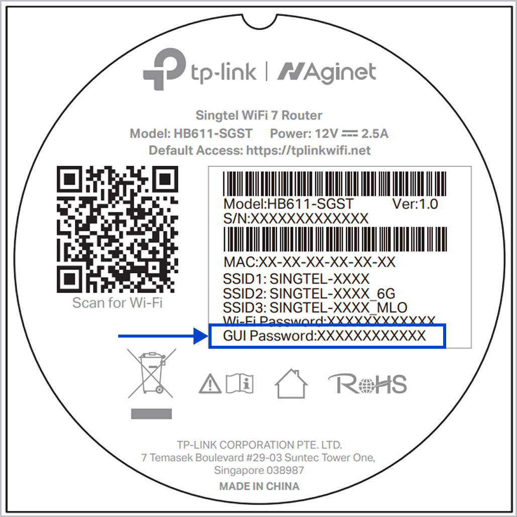 Check GUI password on your device.
