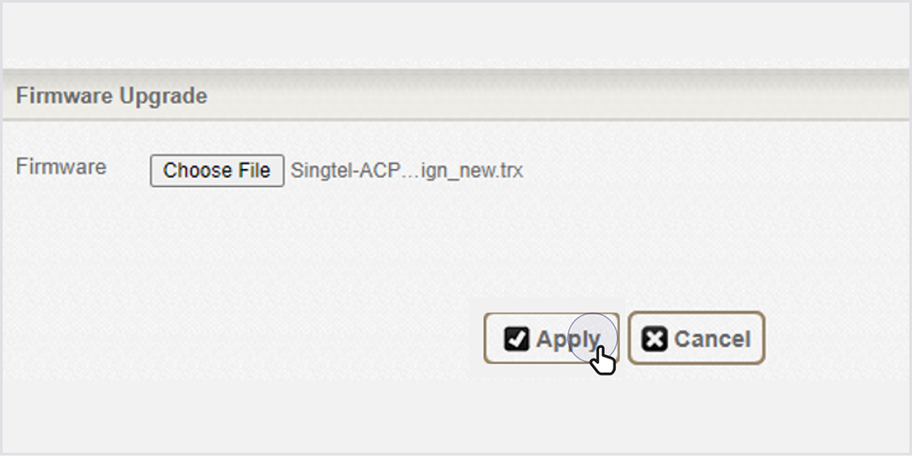 Tap Apply to proceed.