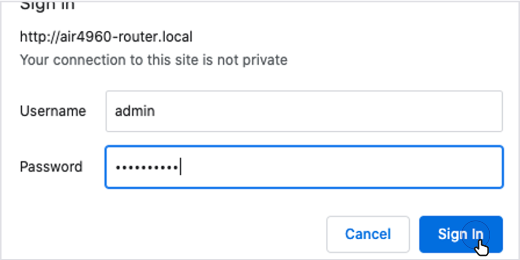 Enter your username and password to log in.