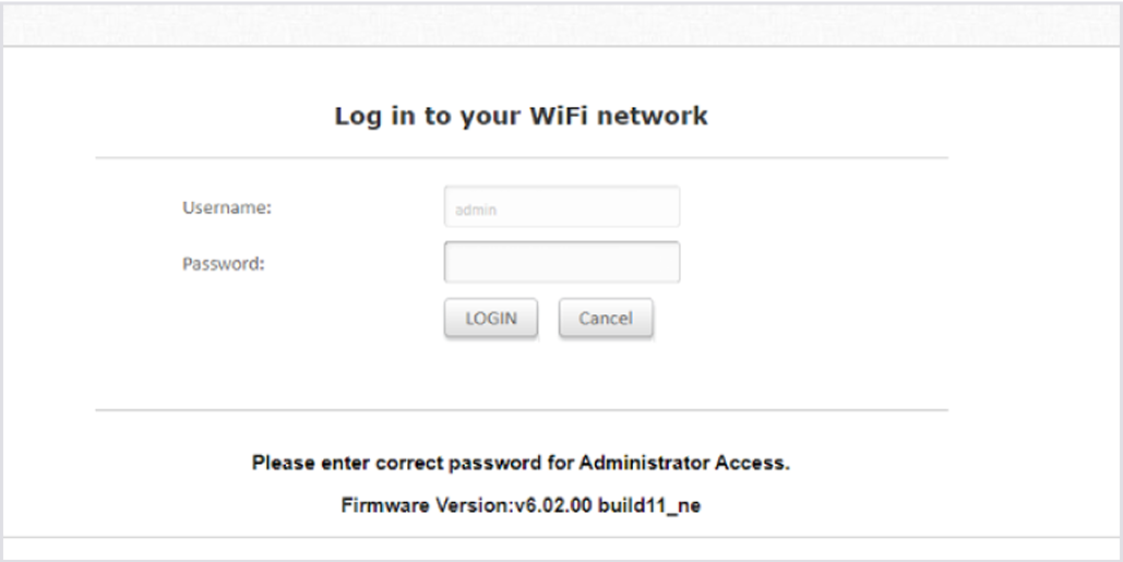 Upon completion, the page will refresh and show the login page.
