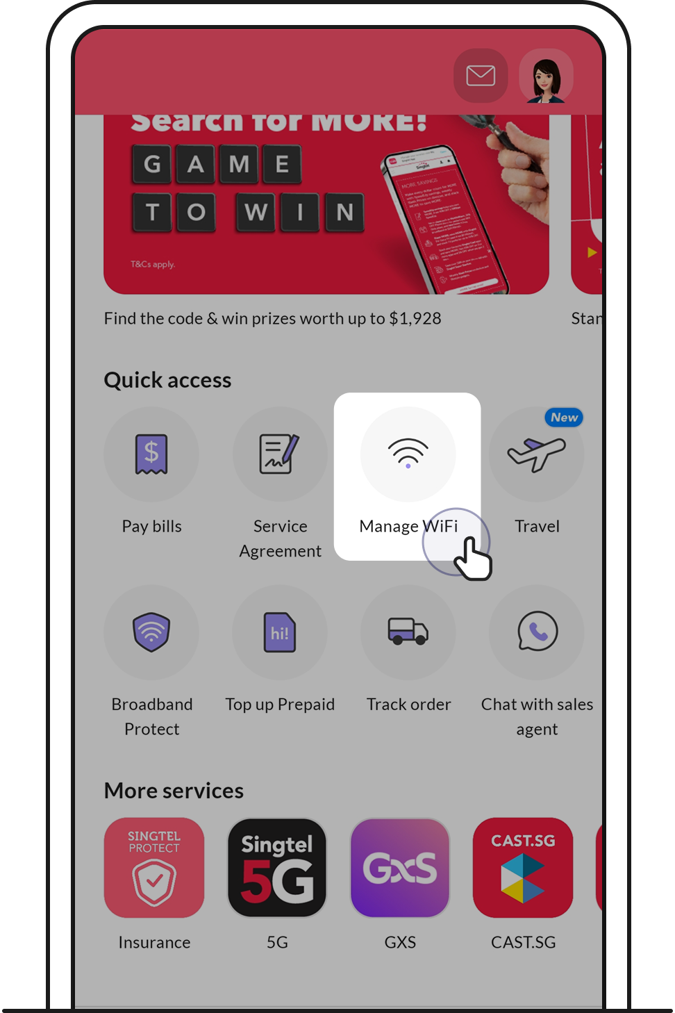 Tap on Manage WiFi.