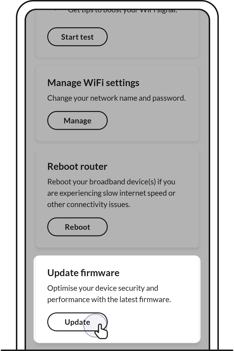 Tap on Update.