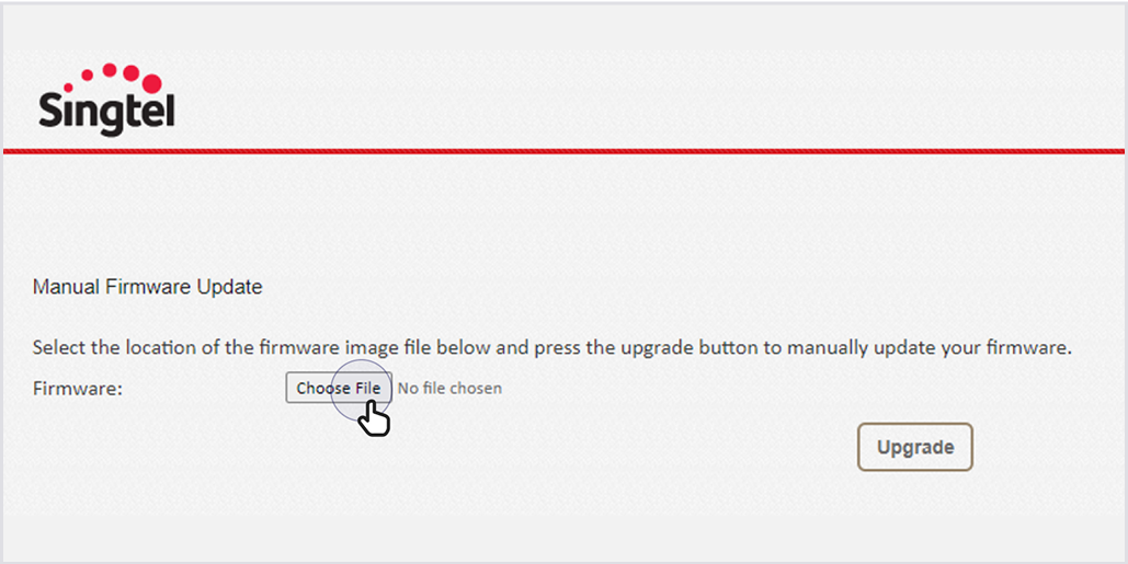Click Choose File to upload the file.