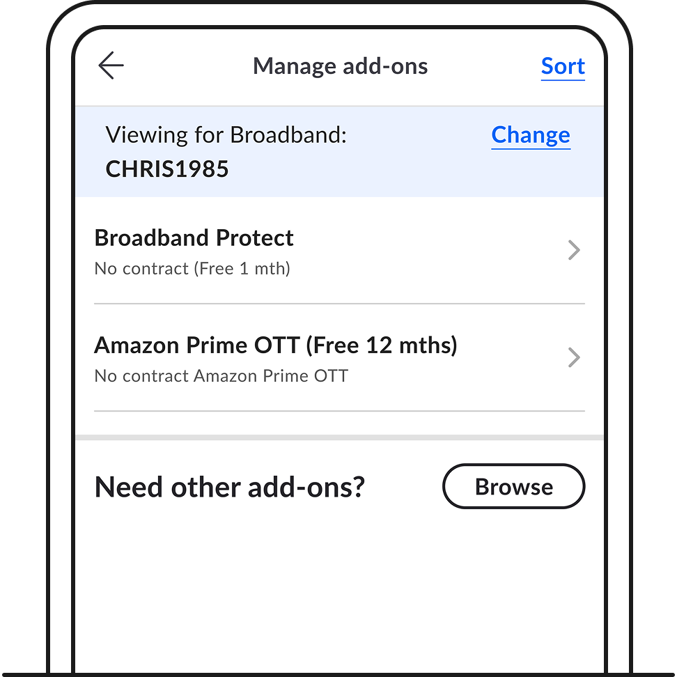 Choose the add-on you would like to unsubscribe from.
