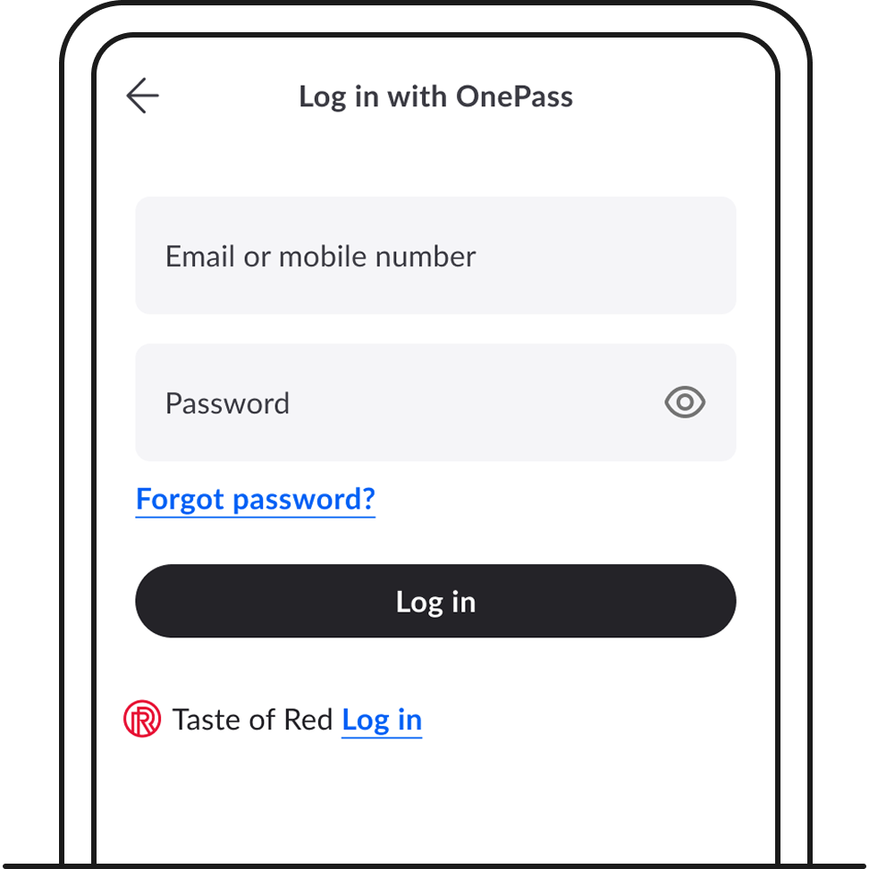 Log in with OnePass on My Singtel app.