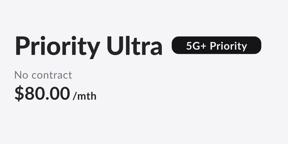 Singtel no contract SIM Only Priority Ultra plan - now on eSIM with unlimited 5G+ data, 1500 mins talktime & 1500 SMS for $80/mth