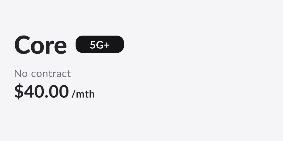 Singtel no contract SIM Only Core plan - now on eSIM with 150GB 5G+ data, 700 mins talktime & 700 SMS for $40/mth